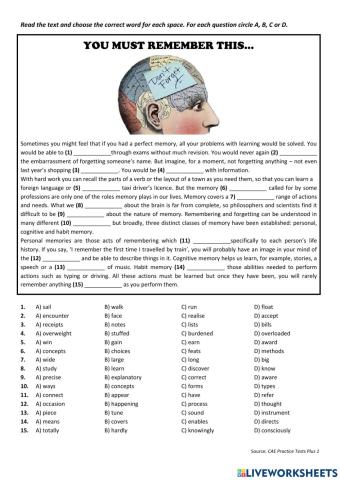 You Must Remember This...