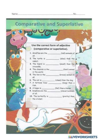 Comparative or Superative