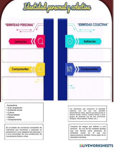 Ficha 6. Identidad personal y colectiva