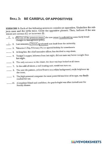 Toefl GRAMMAR skill 3