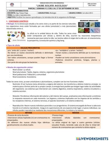 Introducción a la Biología