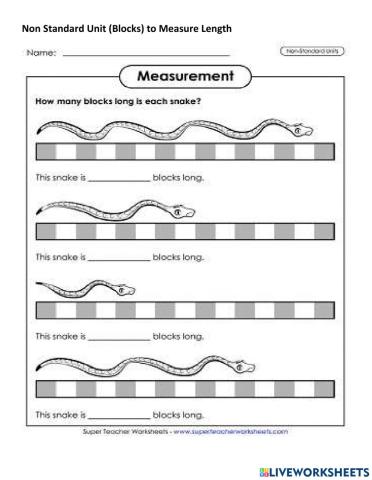 Non Standard Unit - Measurement