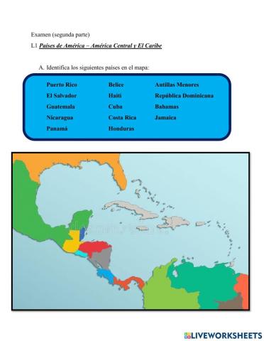 Países de América Central y El Caribe