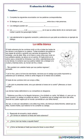 Evaluación del diálogo