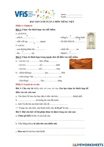 Bài tập cuối tuần 2