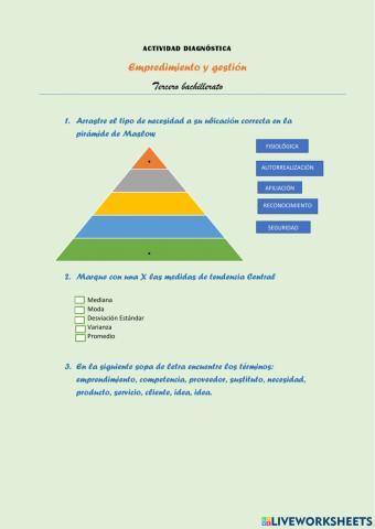 Evaluación diagnóstica