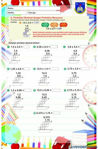 LKPD Perkalian desial bersusun