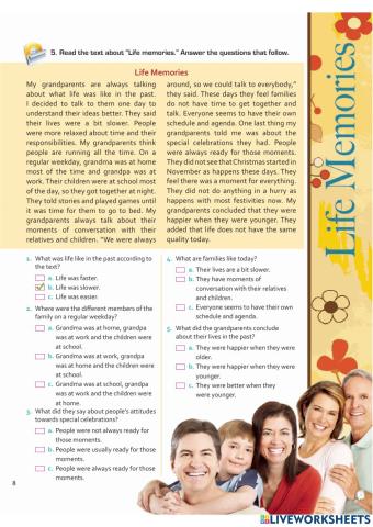 Reading- Life Memories