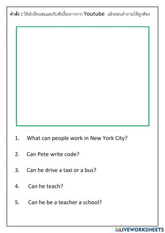 Listening and writing