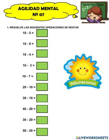 Agilidad mental  numero 7