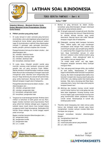 Teks Cerita Fantasi seri 4