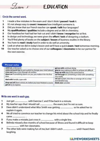 Lesson 1 Education 1