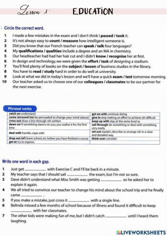 Lesson 1 Education 1