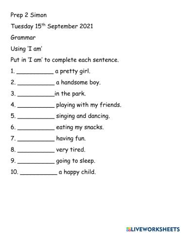 Grammar-15th September 2021