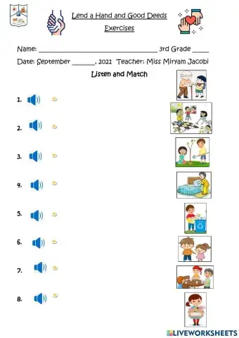 Good Deeds and Lend a Hand - Exercise