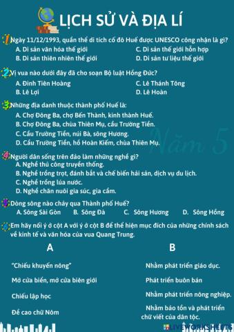 Ôn Lịch sử và Địa lí