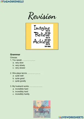 Revision units 11 and 12, elementary