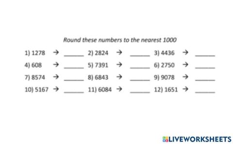Rounding to 1000