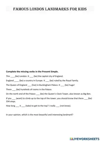 Famous London Landmarks