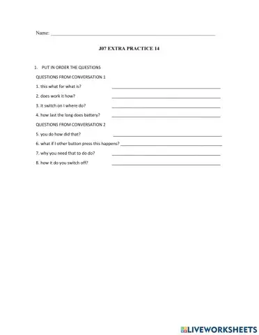 J06 Extra Practice 14