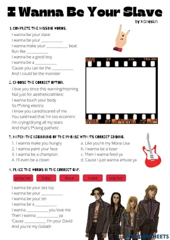 I WANNA BE YOUR SLAVE by Måneskin