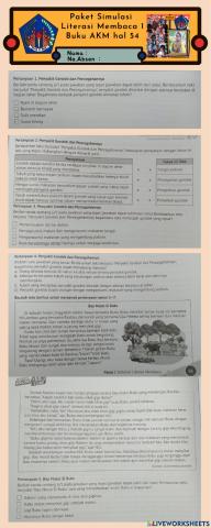 Latihan soal ANBK buku AKM halaman 54-58