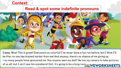 GS5 - Unit 1 - Grammar - Sport Indefinite pronouns