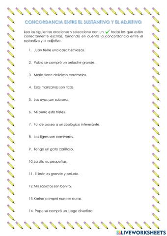 Sustantivo y adjetivo