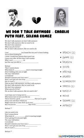 We don-t talk anymore