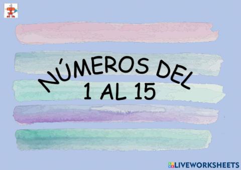 Números del 1 al 15