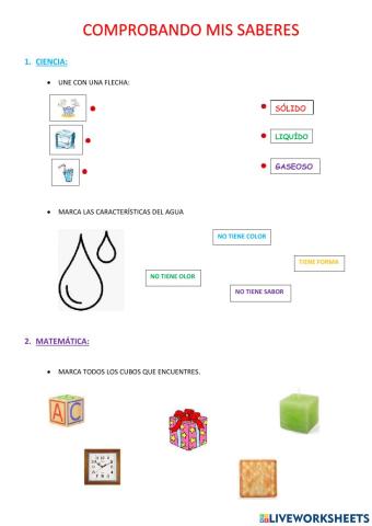 Comprobando mis saberes