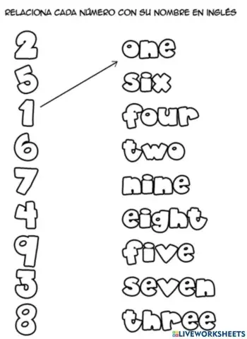 English numbers join online