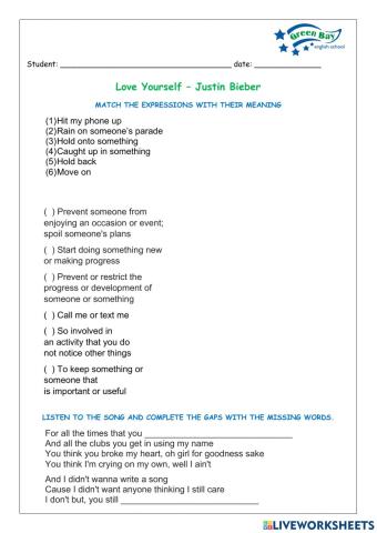 Love yourself  Justin Bieber