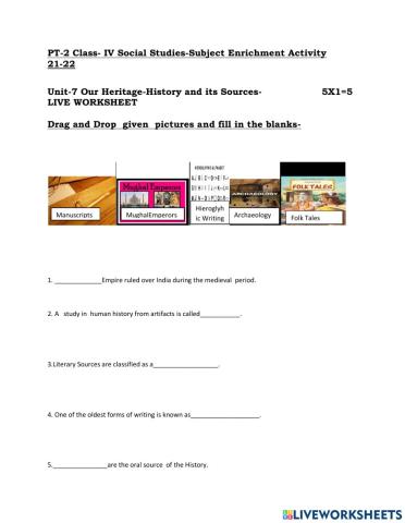 History & it's sources