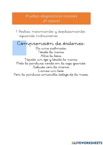 I2 prueba diagnostica inicial