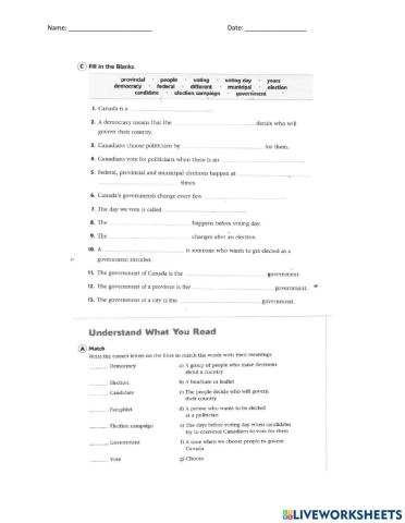 Election Vocabulary 2