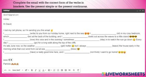 Grammar - Present Simple and Continuous