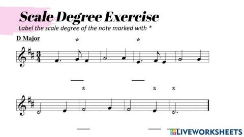 Scale Degree Exercise