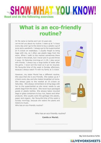 Reading comprehension