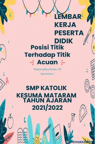 Lkpd posisi titik terhadap titik acuan (a,b)