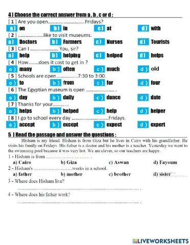 Prim 6 O LEVEL ( unit 1 Review)