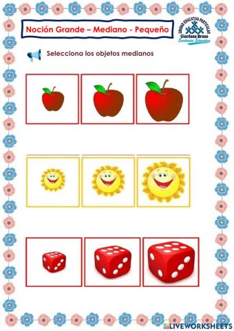 Grande,mediano y pequeño