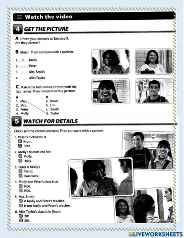 Introducing people using to be