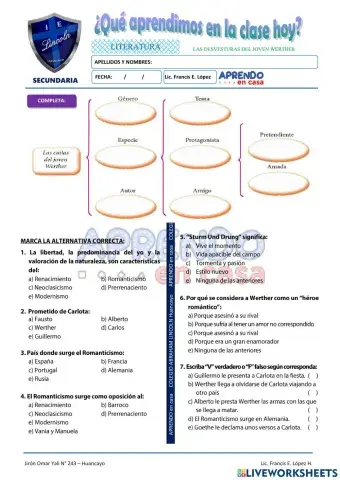 Prac. Romanticismo - Werther