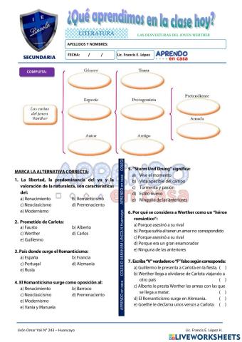 Prac. Romanticismo - Werther