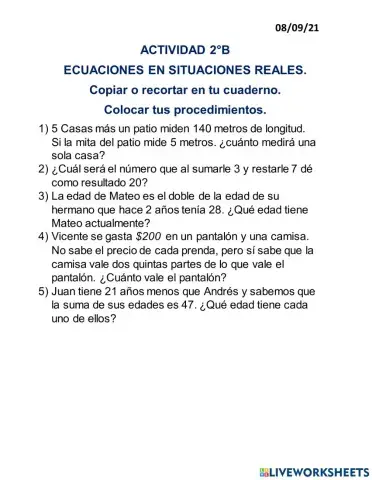 PRUEBA DE ECUACIONES