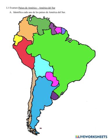 Países y capitales de América del Sur