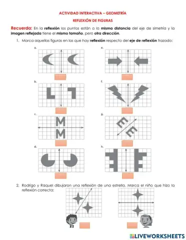 Reflexión de figuras