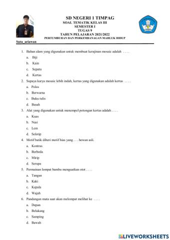 Pertumbuhan dan Perkembangan Mahlik Hidup