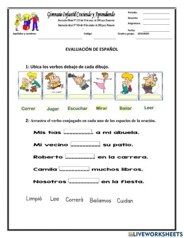 Evaluación Español